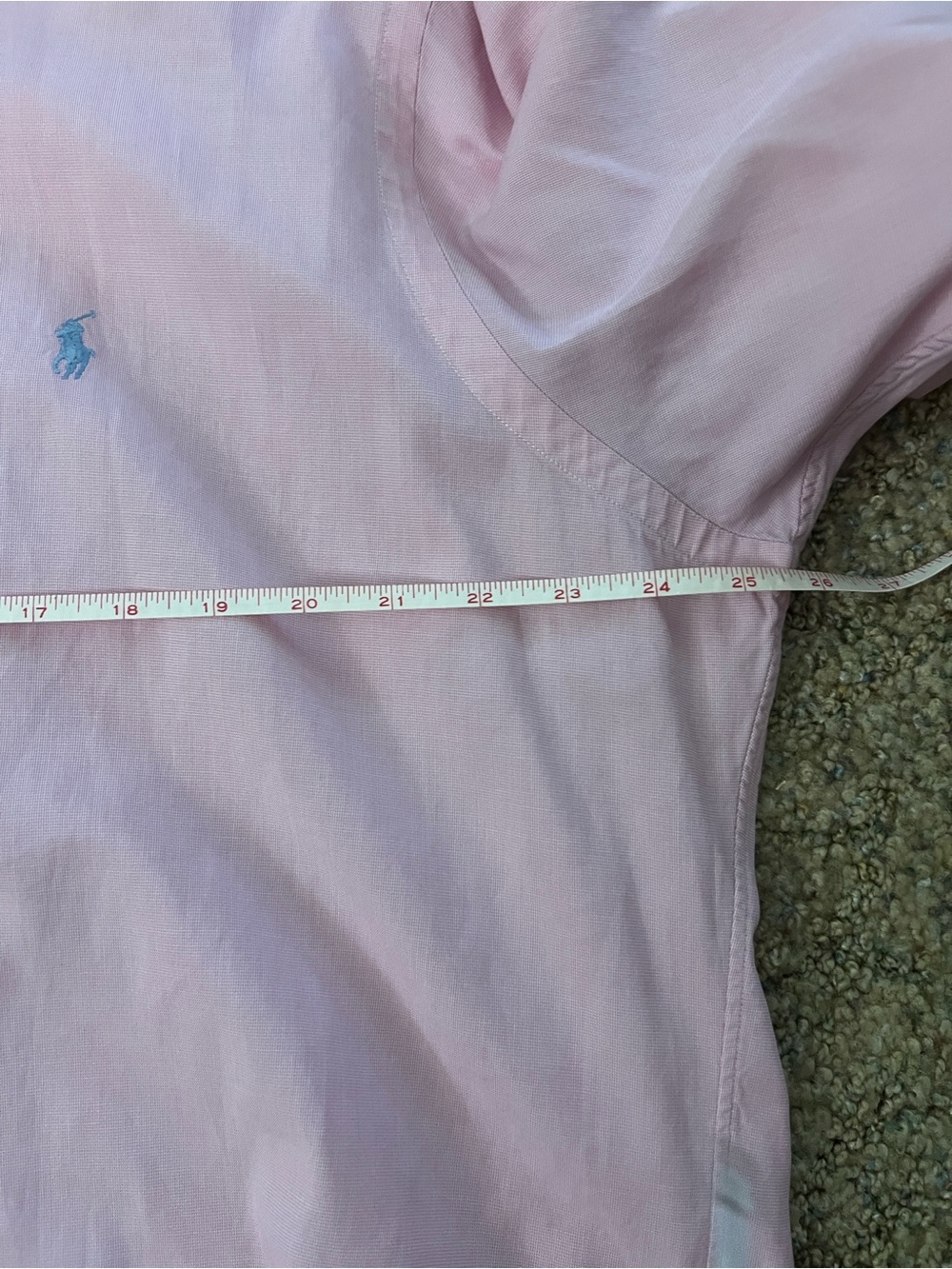 Up cycled / Remade  Ralph Lauren Light Pink Cotton Button-Down Tie-Hem Shirt - Picture 7 of 9